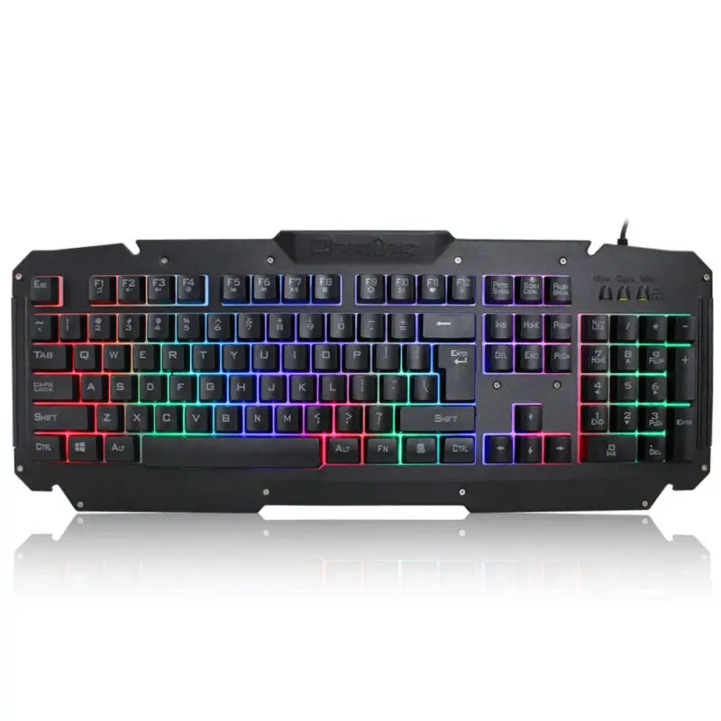 104 ключ светодиодный подсветкой Водонепроницаемая игровая клавиатура 19 клавиш