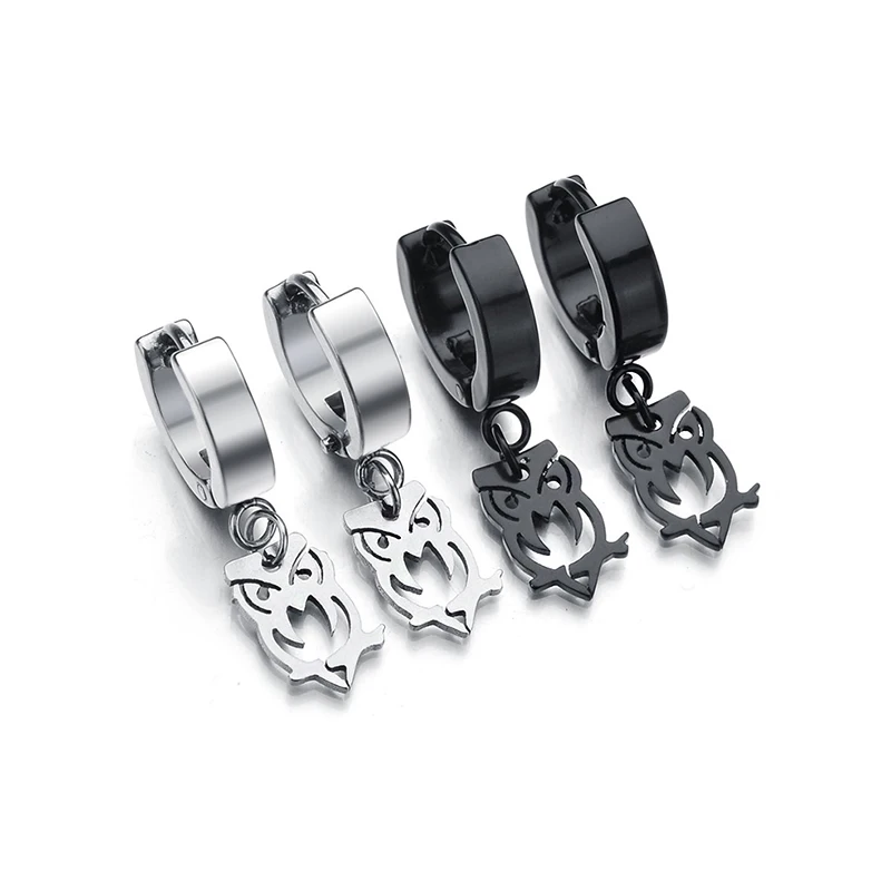 Серьги-подвески из нержавеющей стали для мужчин и женщин висячие ювелирные