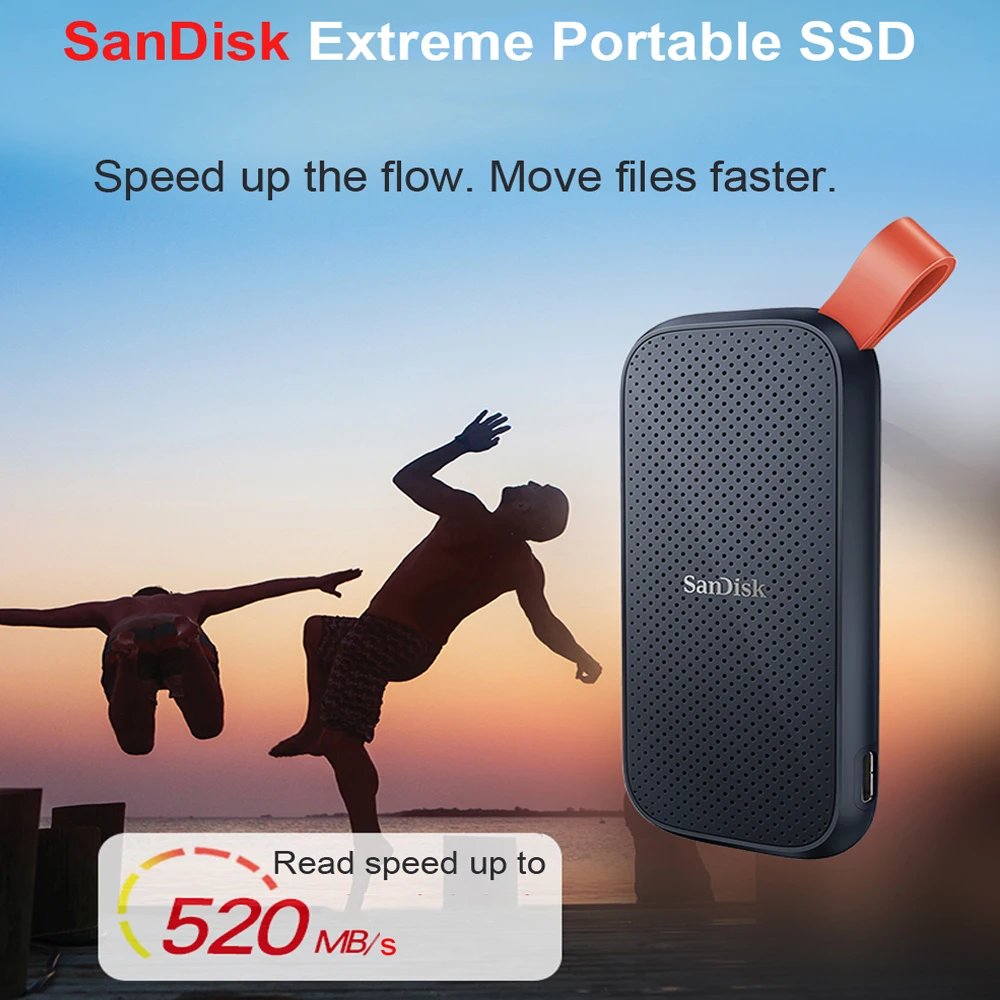 SanDisk SSD E30 E60 E61 E81 Extreme PRO 4 ТБ 2 1 480 ГБ USB 3.1 Type-A/C Портативный внешний твердотельный