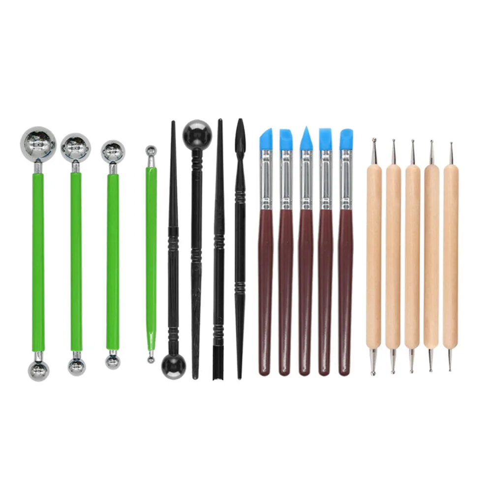 Набор для лепки из глины 18 шт. инструменты керамики и воска полимера