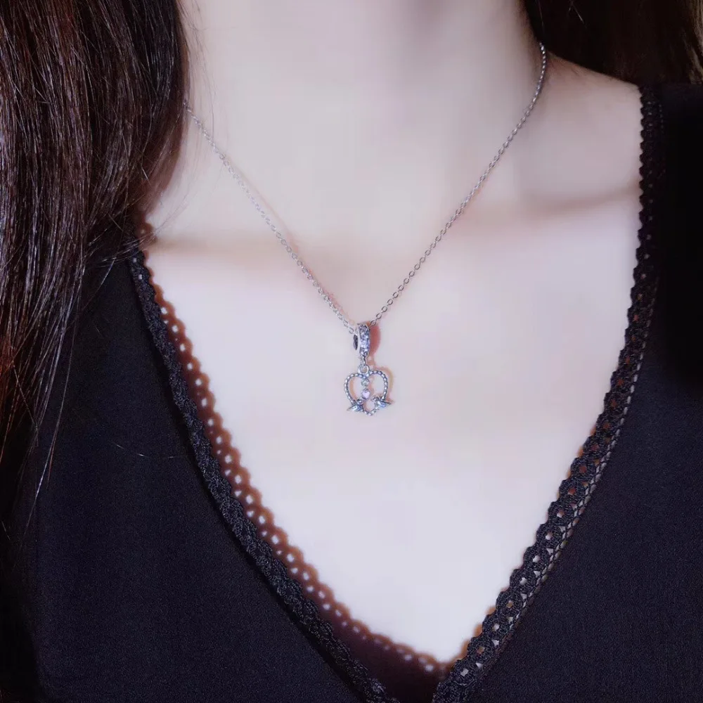 

YPD77 925 Silver Zircon Lady's Necklace Wedding Dress Matching Gifts