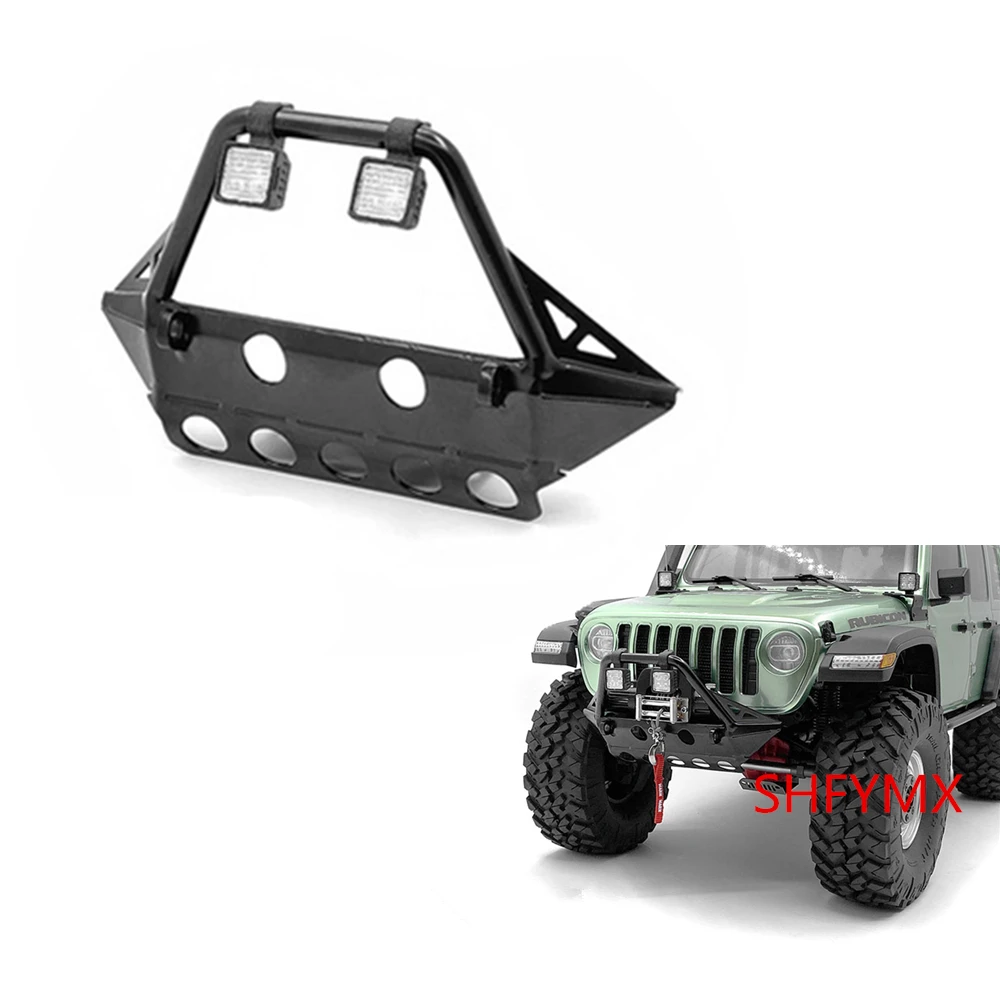 

Toys Rc Car TUBE Metal Front Bumper & LED Spotlight For AXIAL SCX10 III JEEP-WRANGLER Model Rc Crawler Accessories Parts