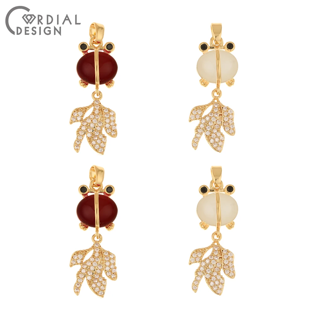 Фурнитура и компоненты для ювелирных изделий Cordial Design 20 шт. 12*30 мм/кулон с фианитом