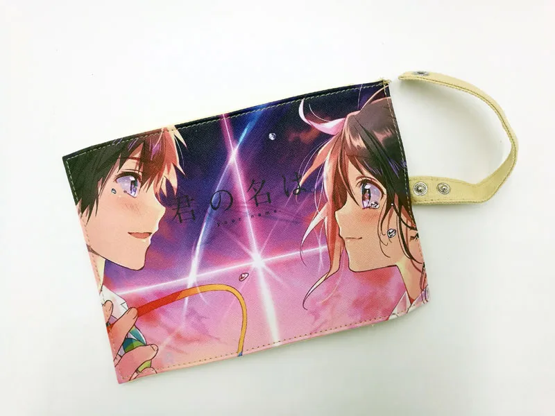 

Детская удобная сумка для хранения японское аниме ваше имя студенческие канцелярские принадлежности