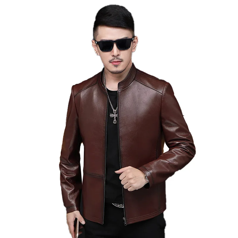 Куртка из натуральной кожи куртки овечьей мужская одежда весна-осень 2020 пальто с