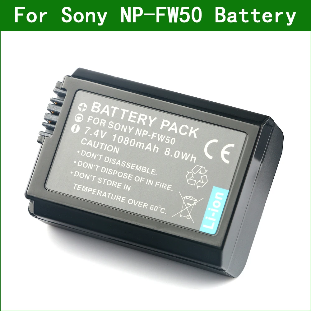 LANFULANG NP-FW50 NP FW50 батарея для цифровой камеры + зарядное устройство Sony A6300 A6500 A5000 A5100