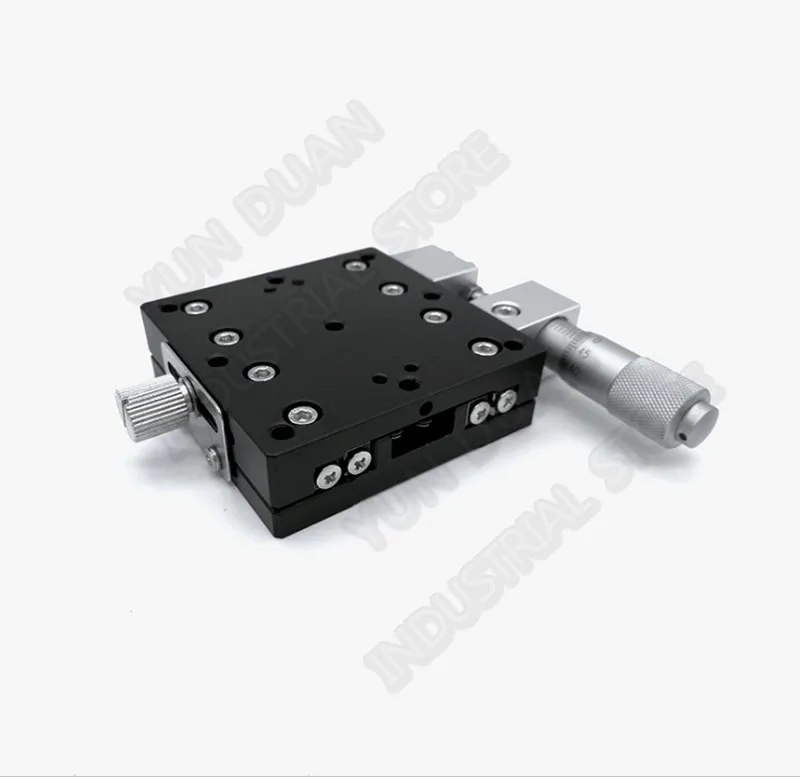60*60mm X Axis Manual Displacement Trimming Platform Cross Roller Guide Way Linear Stage Sliding Table High precision LX60-R |
