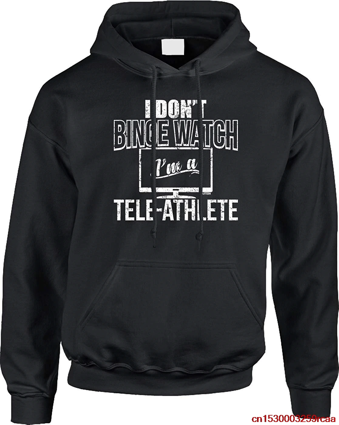 FGHFG мужская толстовка с капюшоном I Dont Binge Watch Im A TeleFGHFG Athlete|Мужские футболки| |