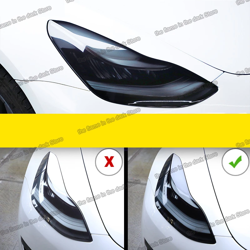 

Защитная пленка от царапин для автомобильных фар tesla model 3 y, стикер для аксессуаров, автостайлинг 2018 2019 2020 2021 2017 2022