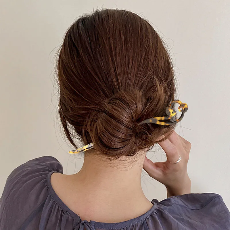 Палочки для волос в китайском стиле винтажные ацетатные палочки еды женские