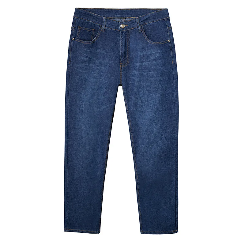 

Large men's elastic loose Wide Leg Jeans plus extra large business straight tube fat casual pants