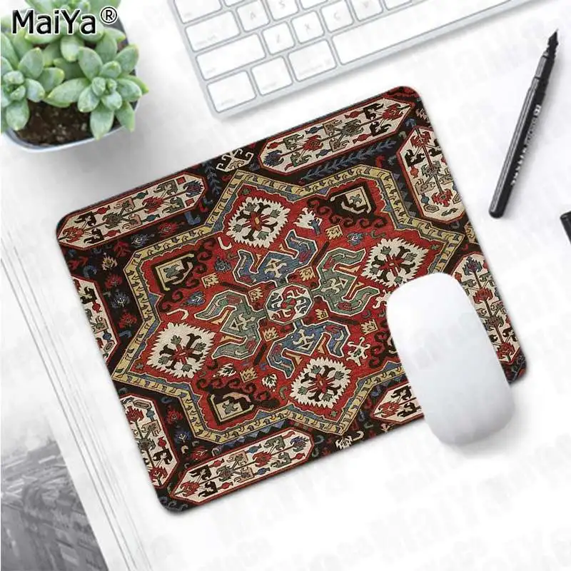 maiya slip pc persian mini woven rug mat gaming player desk laptop rubber mouse mat free shipping large mouse pad keyboards mat free global shipping