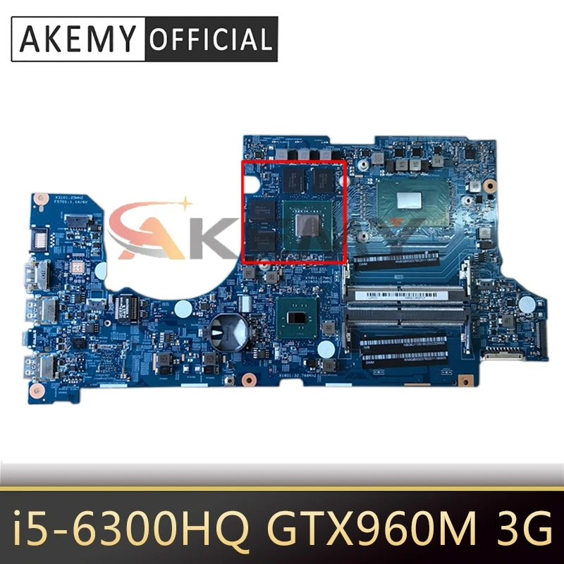 

For ACER laptop 15292-1 VN7-592G Motherboard 448.06B19.0011 NBG6J11006 i5-6300HQ GTX960M 3G DDR4 teste ok Mainboard