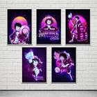 HD печать домашний Декор картина плакат Фиолетовый цельный аниме настенное Искусство Холст модульный без рамки Япония крутые фотографии для гостиной