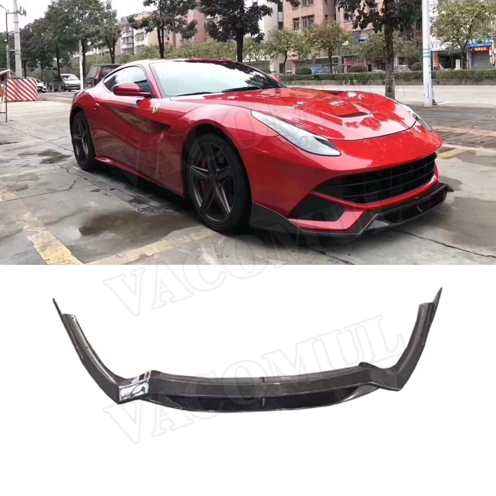Углеродное волокно передний бампер спойлер чехол для Ferrari F12 Berlinetta 2013 2016 FRP