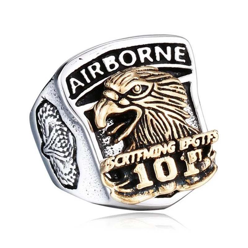 Винтаж личность морской пехоты США Орел кольцо большой широкий нам воздушной