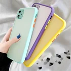 Мятный простой Матовый Бампер, чехол для телефона Iphone 11 Pro XR X XS Max 12 6S 6 8 7 Plus, противоударный мягкий силиконовый прозрачный Чехол