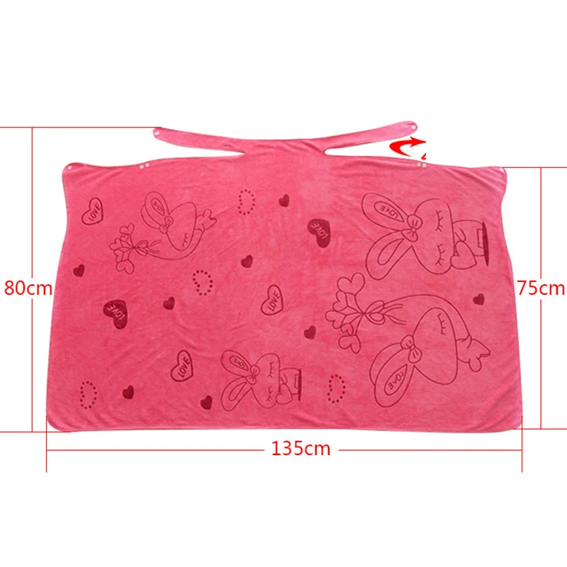 Новинка женское быстросохнущее банное полотенце с кроликом для душа спа банный