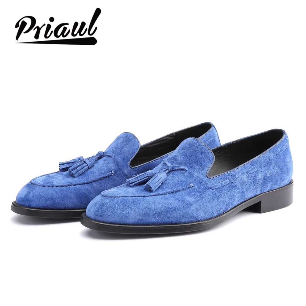 Мужские замшевые туфли роскошные Брендовые вечерние из натуральной кожи для