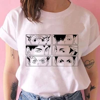 anime women t shirt handsome eyes printed casual short sleeve female vetement leisucre cute aesthetic modern camiseta mujer