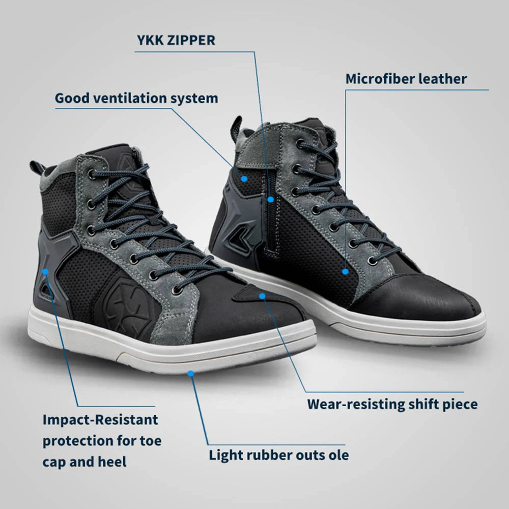 Мотоциклетные ботинки SCOYCO для мужчин дышащая повседневная обувь мотокросса из