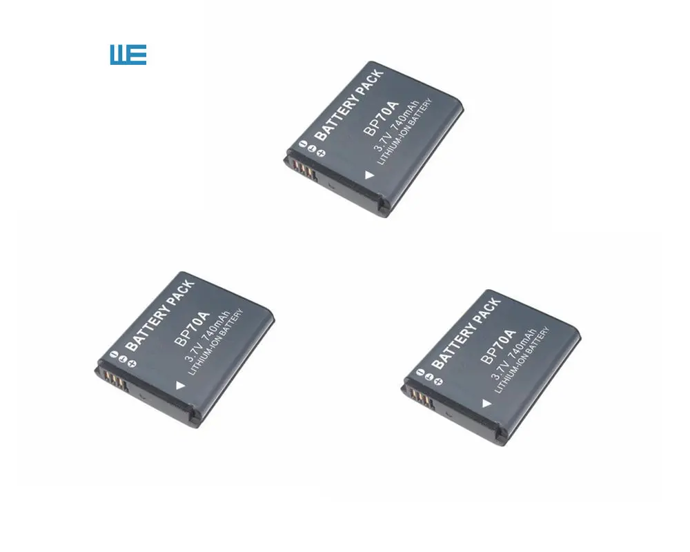 BP-70A EA-BP70A IA-BP70A BP70A IABP70A Батарея для SAMSUNG AQ100, DV150F, ES65, ES67, ES70, ES71, ES73, ES74, ES75, ES80 - Цвет: 3