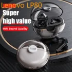 Беспроводные Bluetooth-наушники Lenovo LP80, IPX5, TWS Bluetooth, спортивные наушники, наушники с глубокими басами, гарнитура с зарядным чехлом, 2021