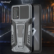 For OPPO K9 Case Silicone Protective Holder Funda Chariot Armor Bracket Rubber Shell For OPPO K9 Cover Case OPPO K9 Case