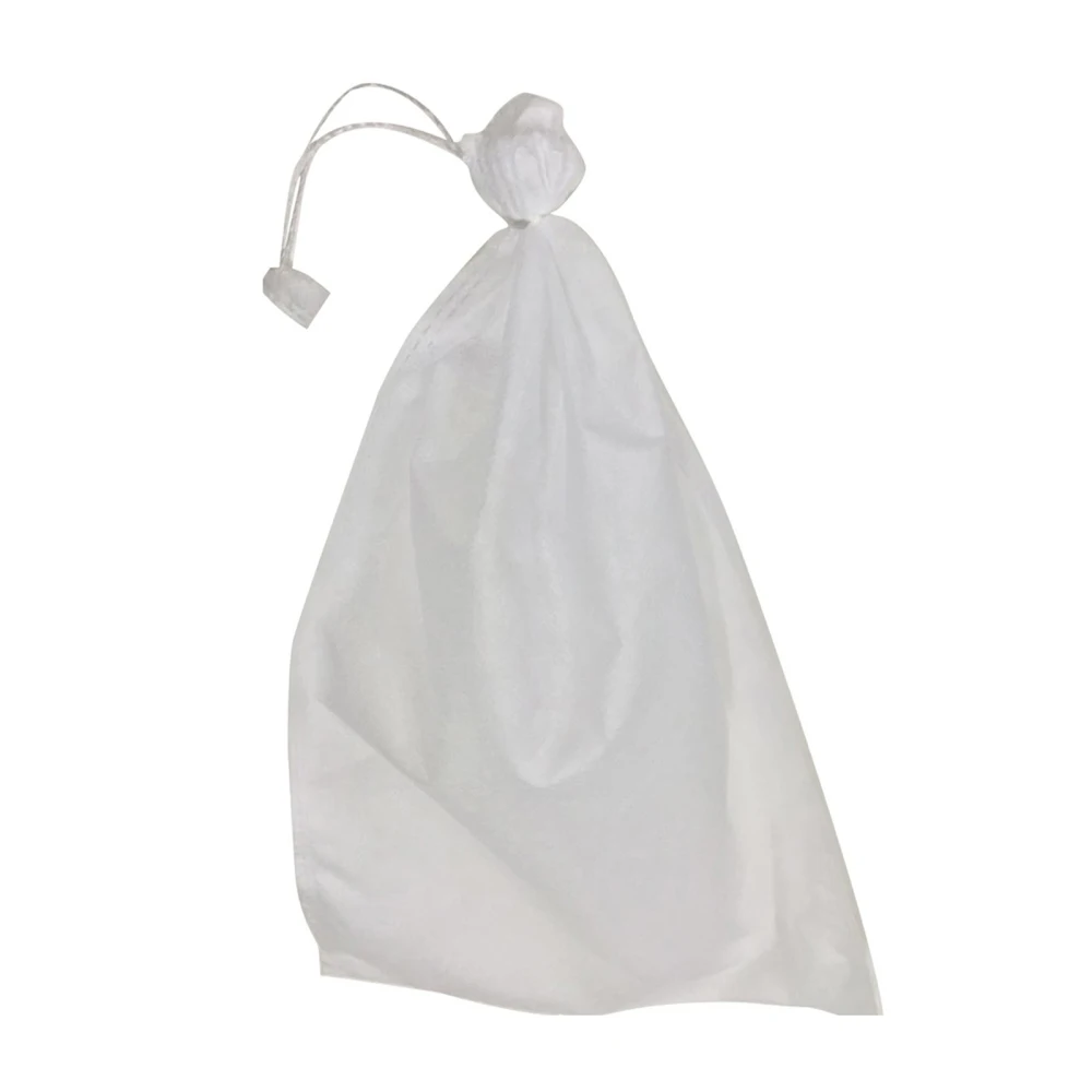 Mesh Bag Fruit Bagging White Woven Fabric For Plants Flower Good Quality 100pcs Bird-proof Insect-Proof Drawstring