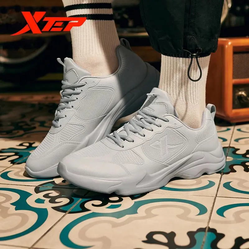 

Xtep Men's Casual Shoes Men's Sneakers Net Shoes Breathable Jogging Comfort 880119325078
