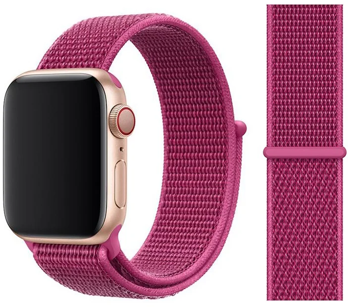 27 Dragon fruit Ремешок для apple watch 5 44 мм 40 мм 42 мм 38 мм iwatch Series 3 2 1 нейлоновый спортивный ремешок для часов Браслет apple watch 5 4 band - Цвет ремешка: 27 Dragon fruit