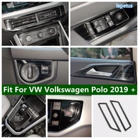 dashboard air conditioning outlet vent decoration frame cover trim for vw volkswagen polo 2019 2022 stainless steel interior