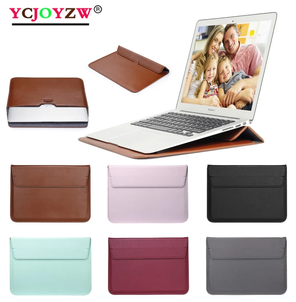 leather laptop bag 11 12 13 14 15 16 inch huawei case for macbook m1 air pro 2012 2021computer fabric sleeve cover accessories free global shipping