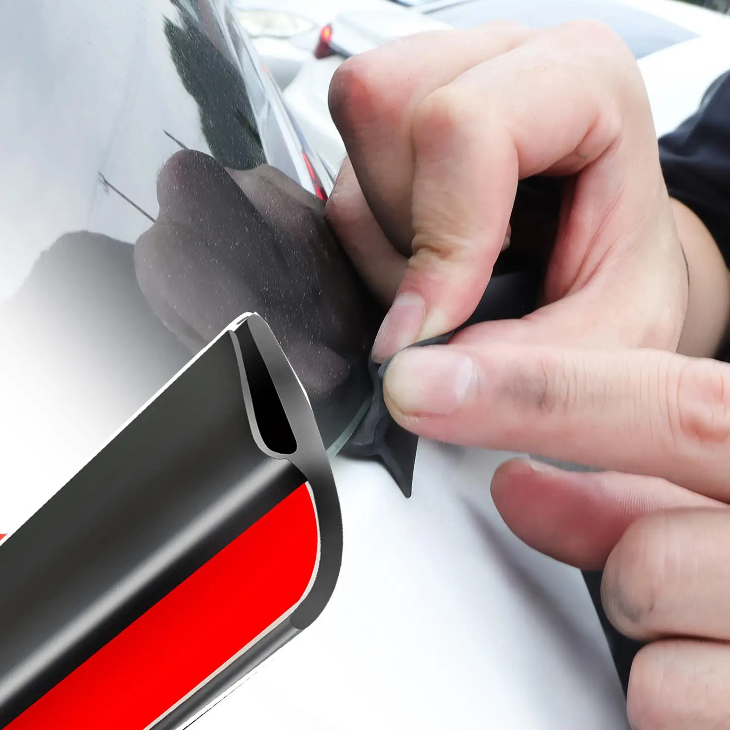 Уплотнитель для переднего лобового стекла автомобиля тип h резиновая