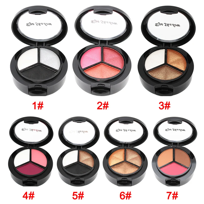 Лучшая палитра теней для век 3 цвета стойкая красота косметика макияж подарок