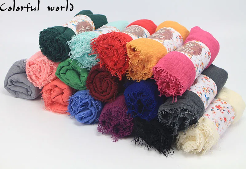 Мусульманский хиджаб для женщин мягкий хлопковый головной платок размером 90*180