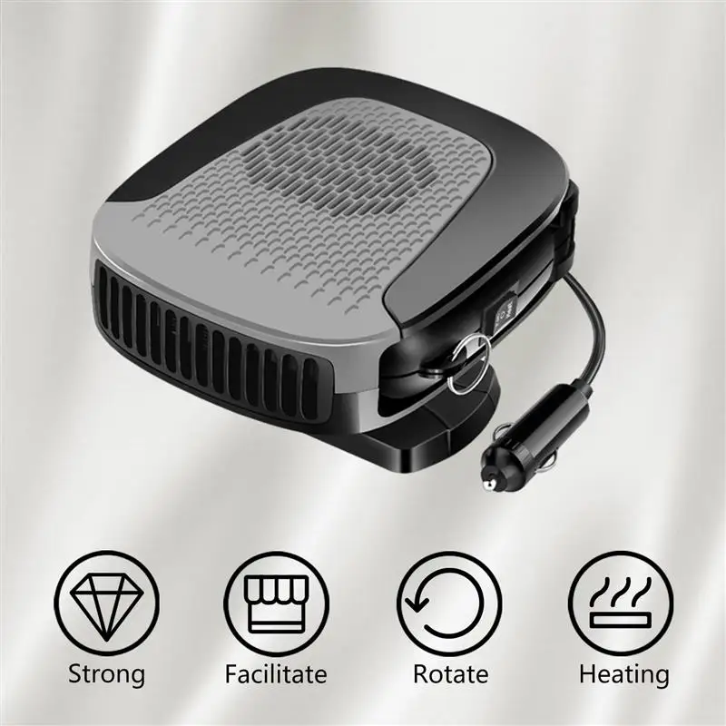 

2 In 1 Car Heater 12V Car Heater Heating Cooling Fan 360 Degree Rotation Car Windshield Defroster For Car Auto Accessories
