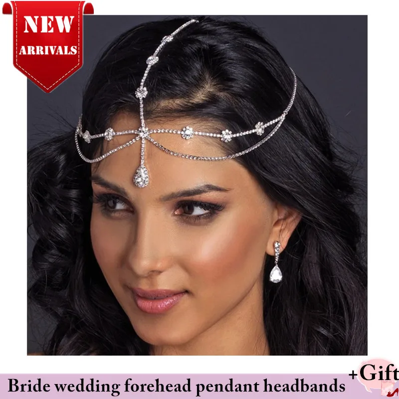 

Свадебные Свадебный аксессуар для волос аксессуары для волос Ободки кулон ювелирные изделия повязка Стразы слеза с головным убором