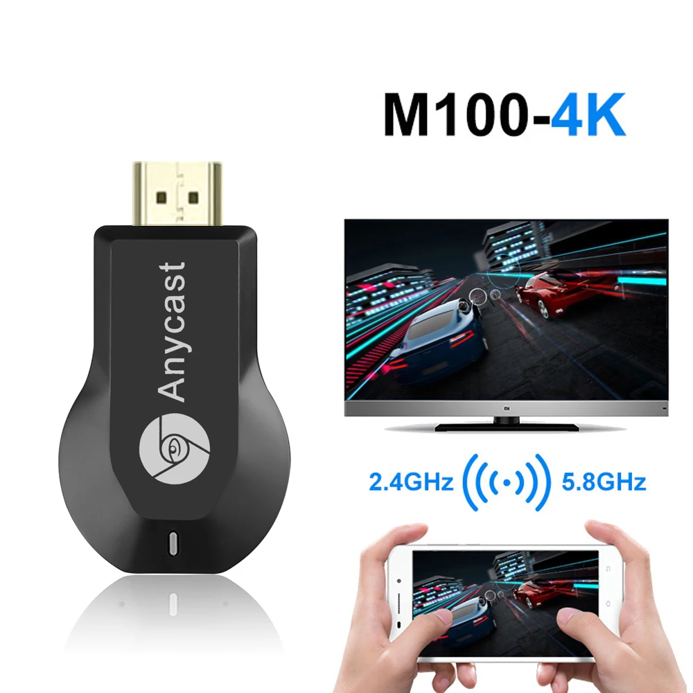 Портативный M4 Plus беспроводной WiFi ключ 1080P дисплей для зеркального отображения