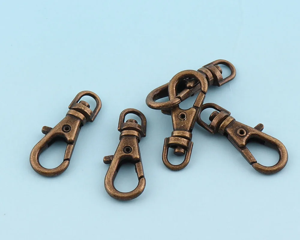 20pcs 23mm Antique bras Lanyard clasp Mini Swivel Clasp Metal Lobster key chains Snap Hook Large Purse leash | Дом и сад