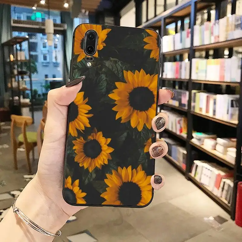 

sunflowers sunset flowers Phone Case For Huawei honor Mate P 10 20 30 40 Pro 10i 9 10 20 8 x Lite