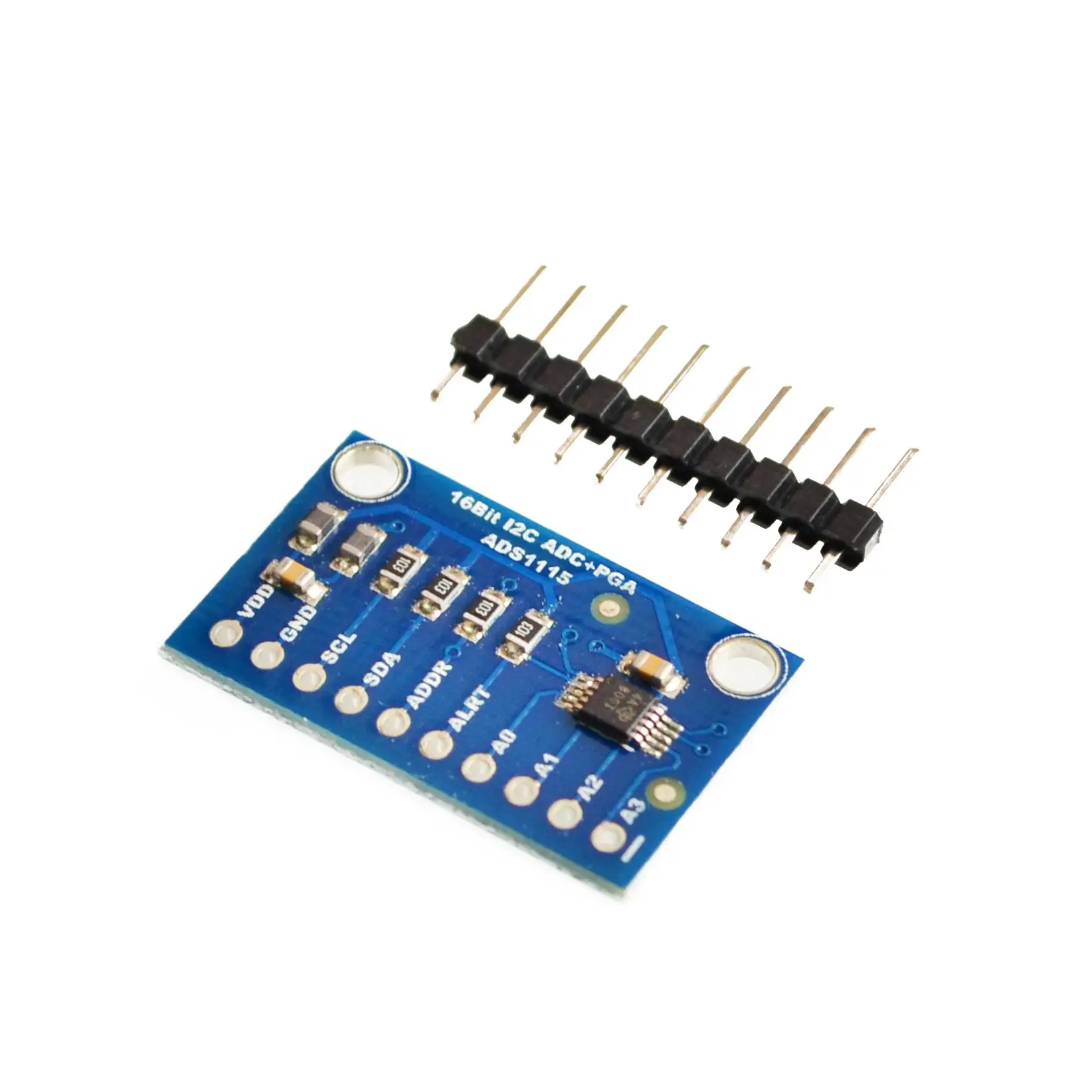 10 шт./Лот 16 бит I2C ADS1115 модуль ADC 4 канальный с усилителем Pro Gain RPi 1 шт.|Интегральные