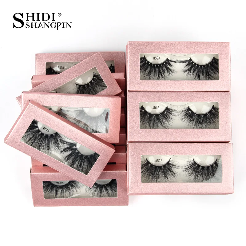 

SHIDISHANGPIN 25mm mink eyelashes wholesale 3d mink lashes natural faux cils Fake Eye lashes dramatic eyelash packaing in bulk