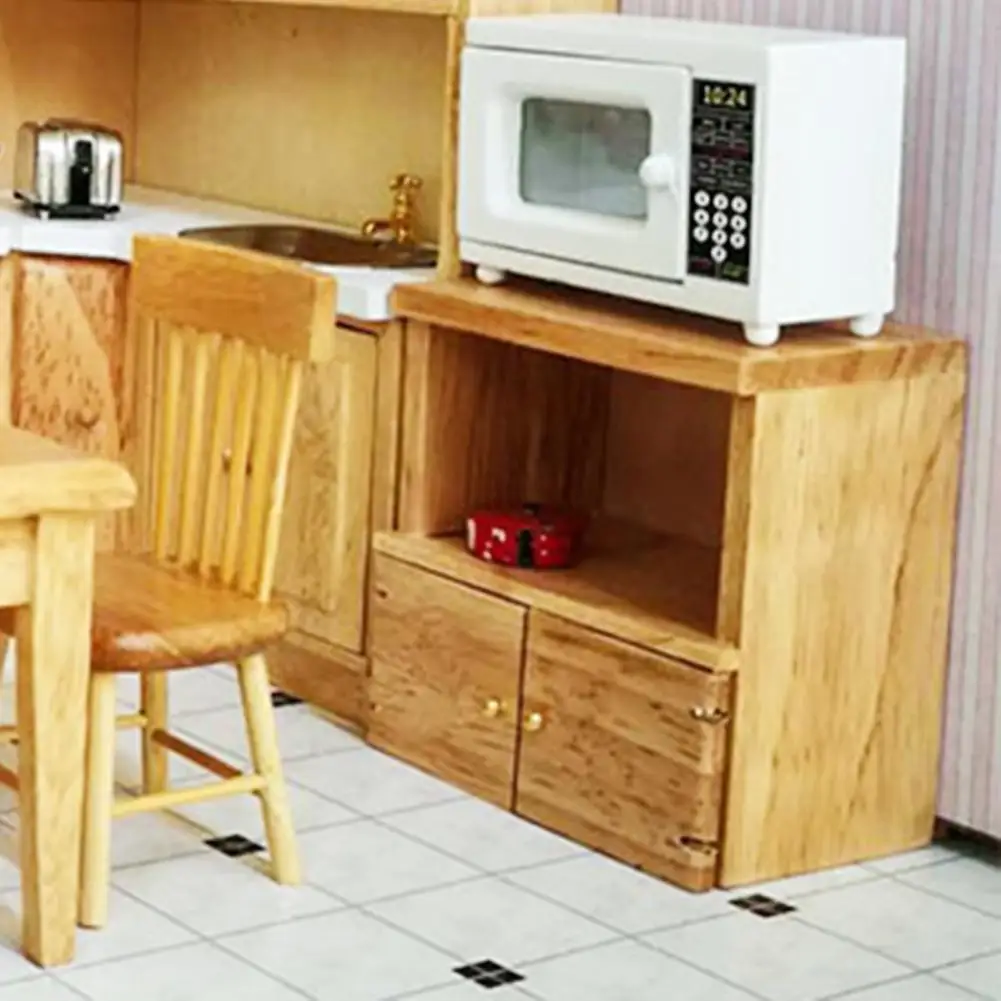 

1:12 Miniature Dollhouse 3D Wooden Furniture Miniature Storage Cabinet Handmade Accessories for Decor