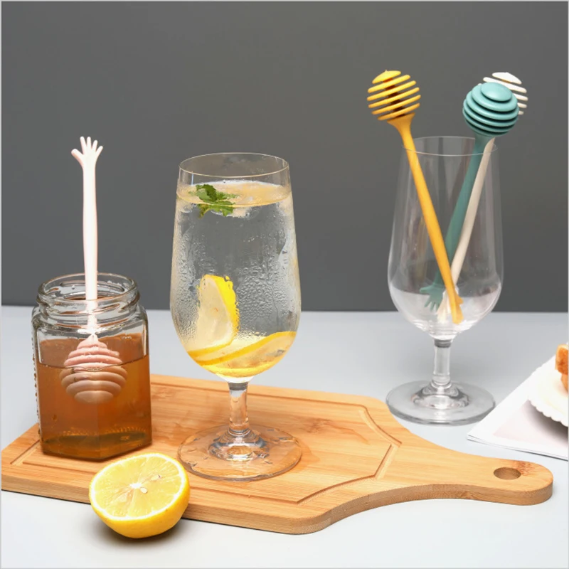 

Honey Dipper Honey Wand Stick Round Head Honey Spoon Stirrer Pp Materials For Honey Pot Jar Containers 6.9inch G10