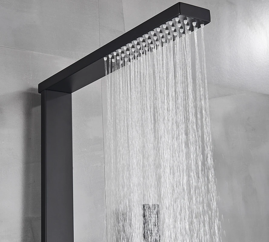 Смеситель для душа с дождевой насадкой кран из латуни ванны душевая панель