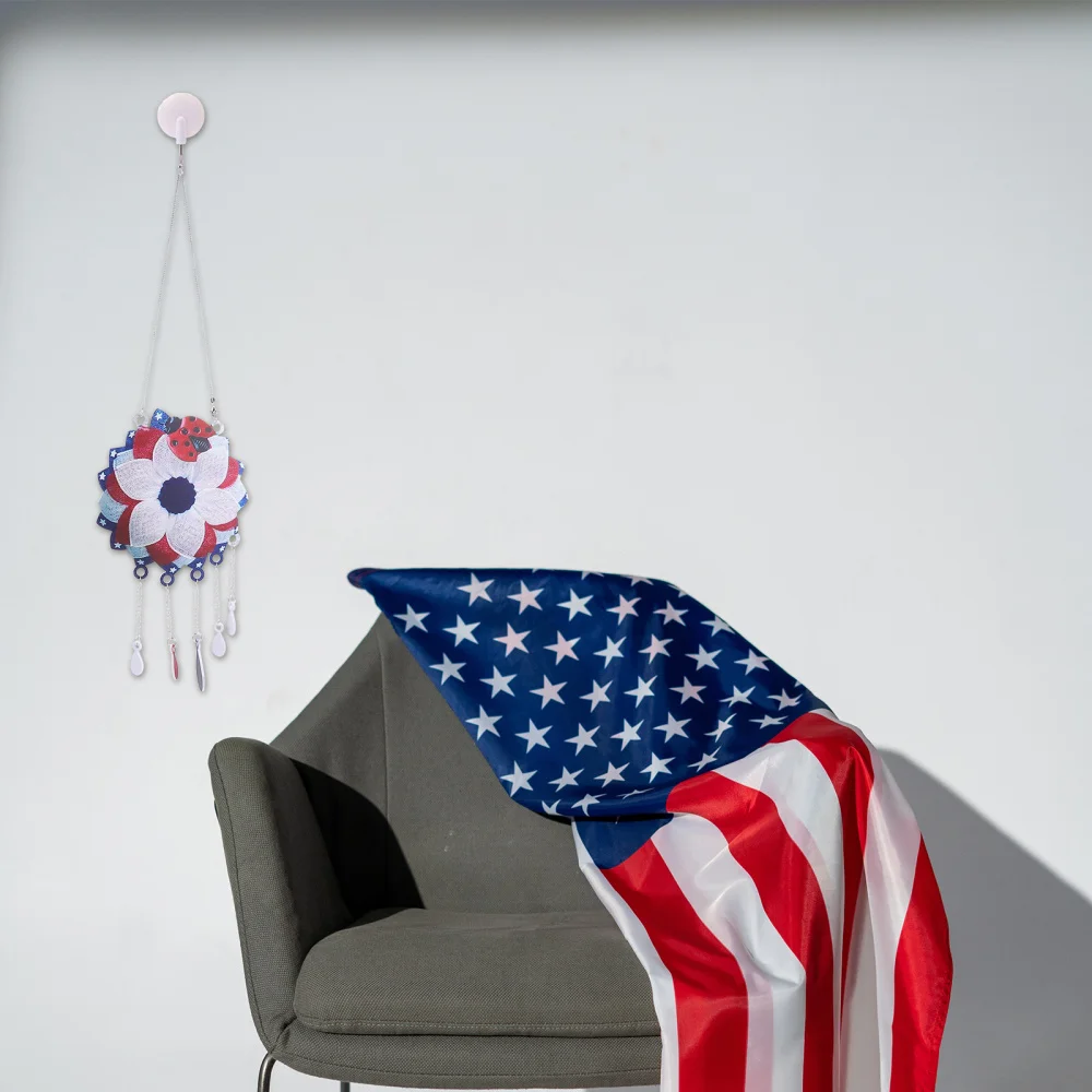 

1pc Independence Day Decorative Wind Chime Pendant for Home (Assorted Color)