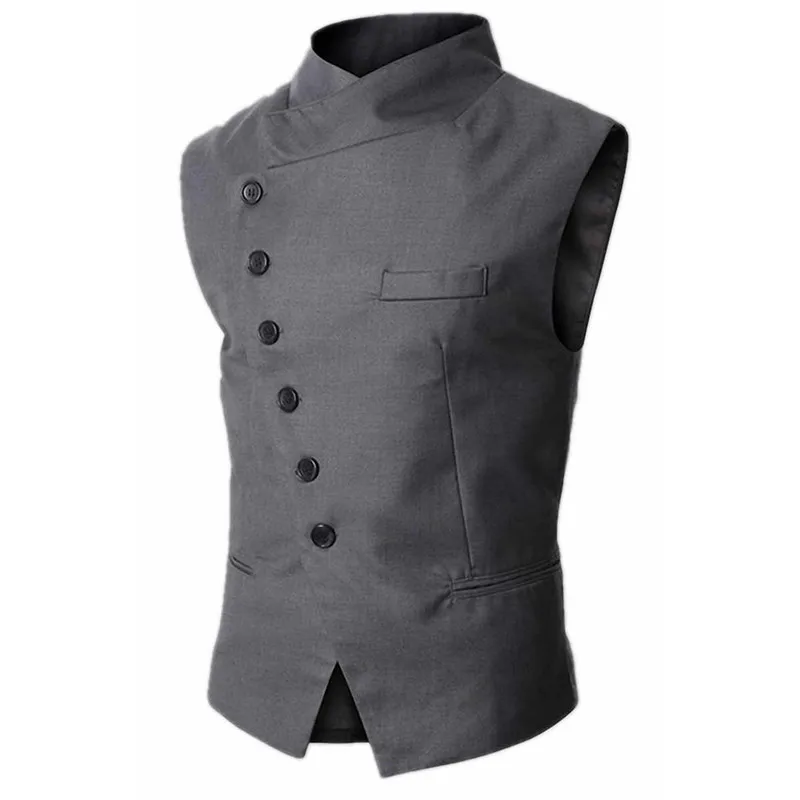 [MJ03] мужское официальное платье смокинг с воротником стойкой жилет для свадьбы