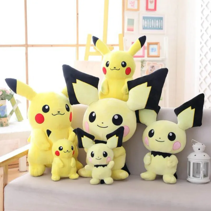 TAKARA TOMY Pokemon Pichu плюшевая мягкая Пикачу Подростковая версия Эволюция хобби кукла