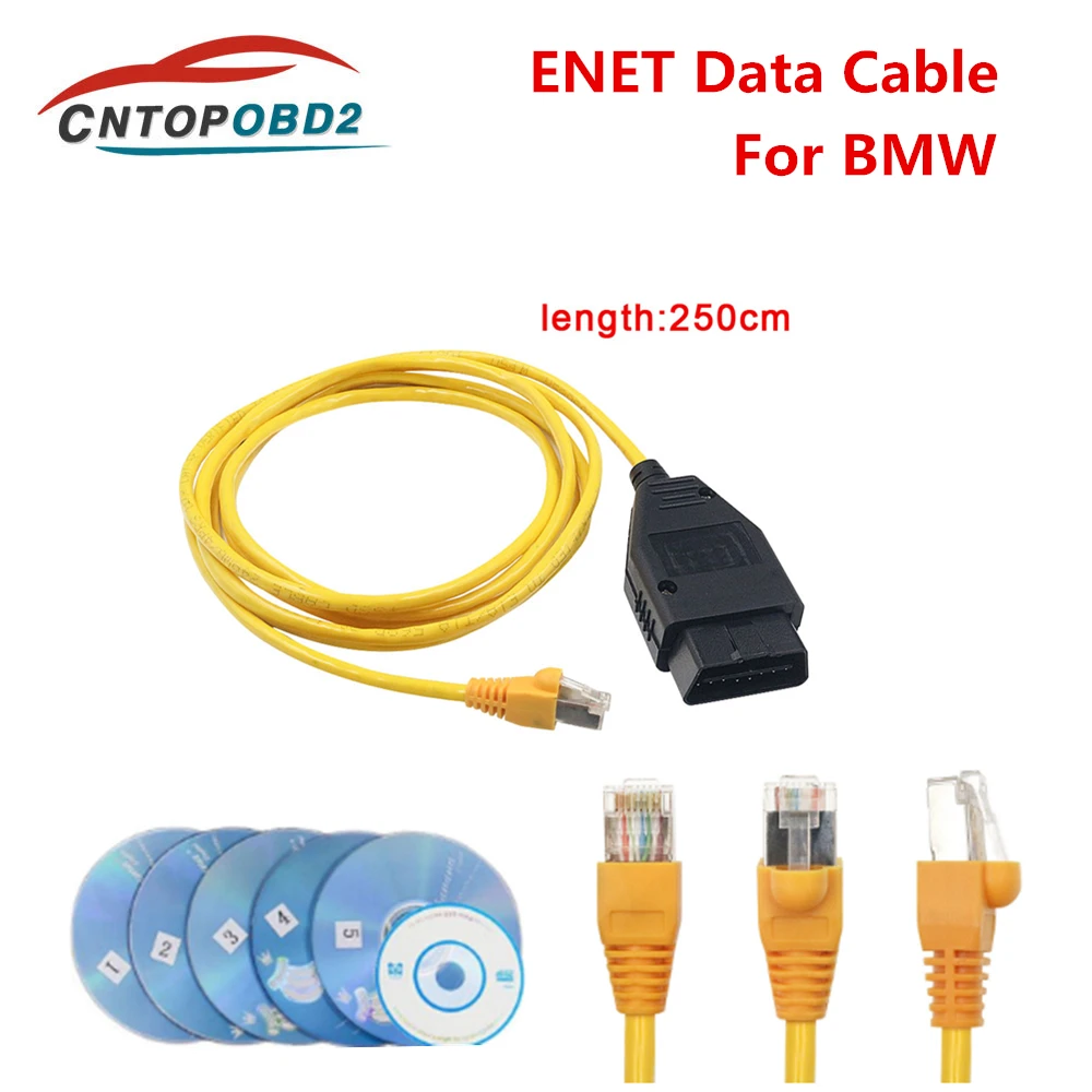ESYS кабель ENET для серии F BMW OBD2 Кабель программирования E SYS ICOM OBDII скрытый